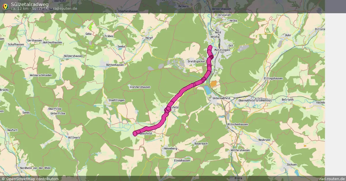 Sülzetalradweg (Sülzetal) – Fernradroute auf Rad-Routen.de