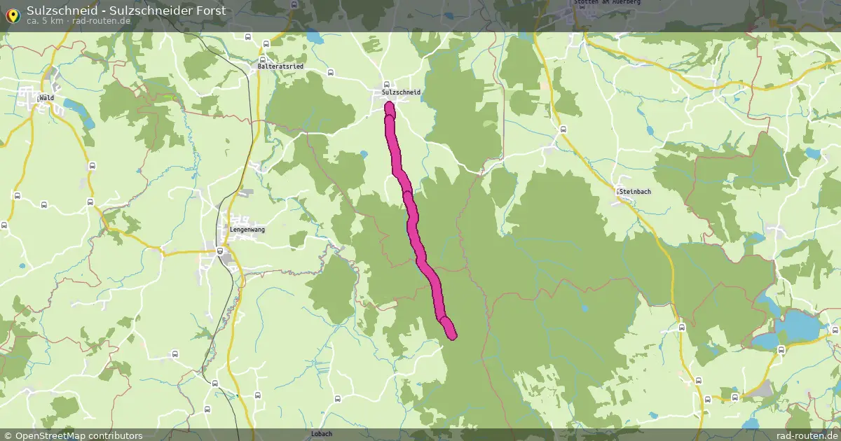 Sulzschneid - Sulzschneider Forst – Fernradroute auf Rad-Routen.de