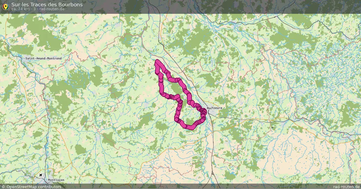 Sur les Traces des Bourbons (3) – Fernradroute auf Rad-Routen.de