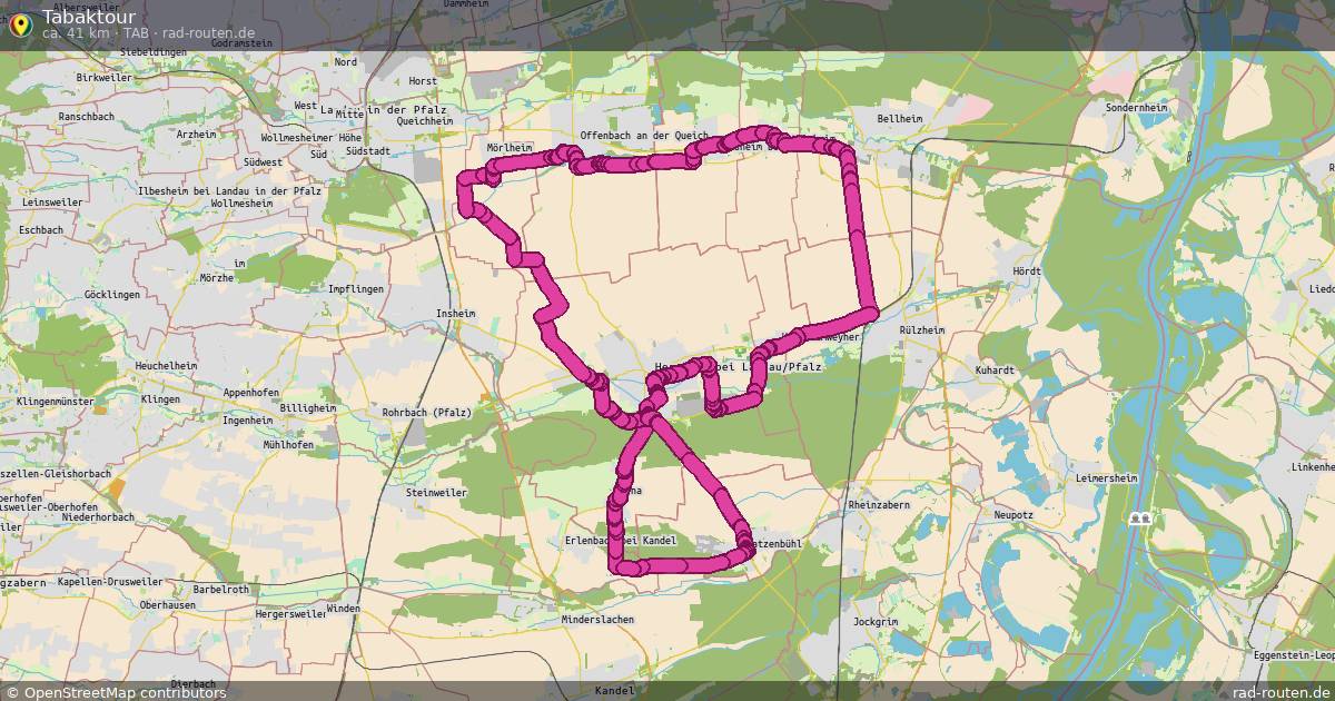Tabaktour (Tab) – Fernradroute auf Rad-Routen.de