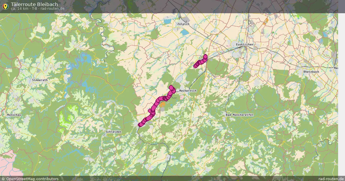 Tälerroute Bleibach (T-B) – Fernradroute auf Rad-Routen.de