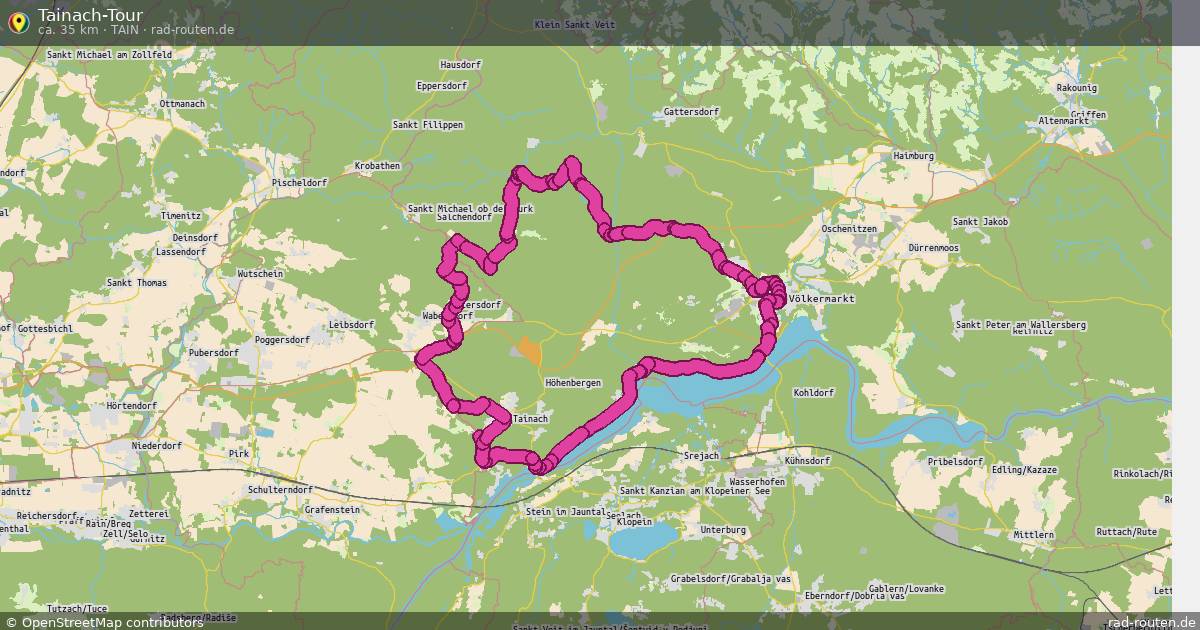 Tainach-Tour (Tain) – Fernradroute auf Rad-Routen.de