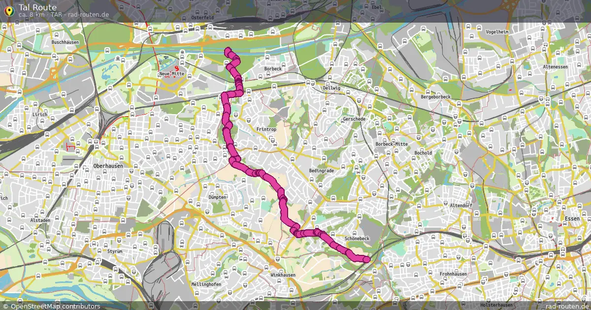 Tal Route (TaR) – Fernradroute auf Rad-Routen.de
