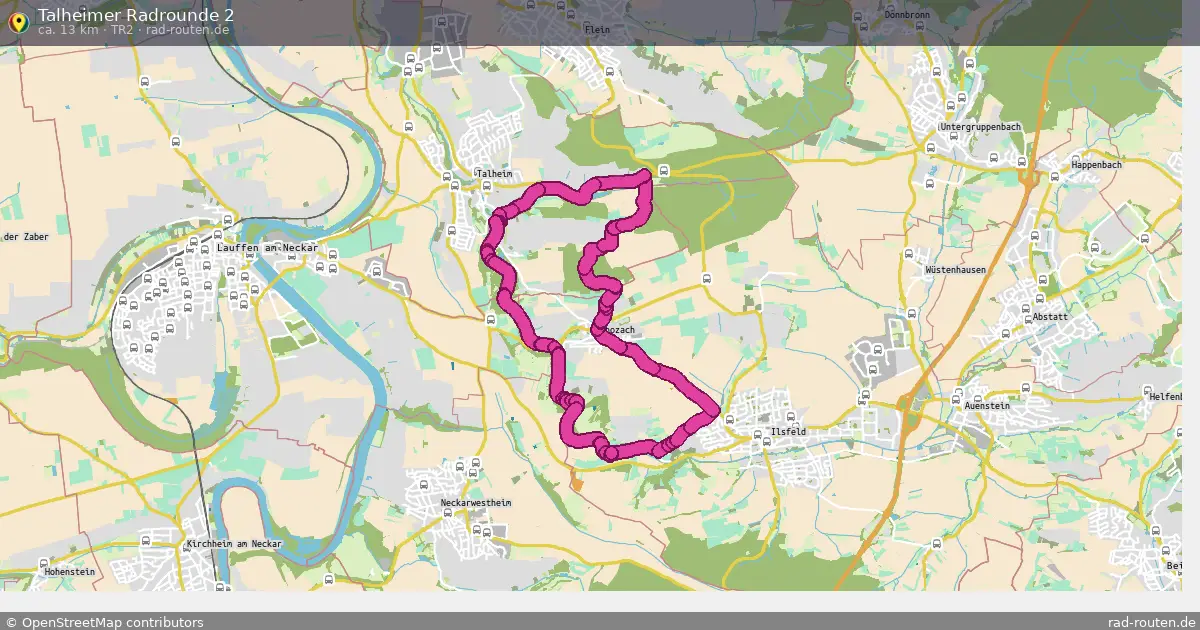 Talheimer Radrounde 2 (TR2) – Fernradroute auf Rad-Routen.de