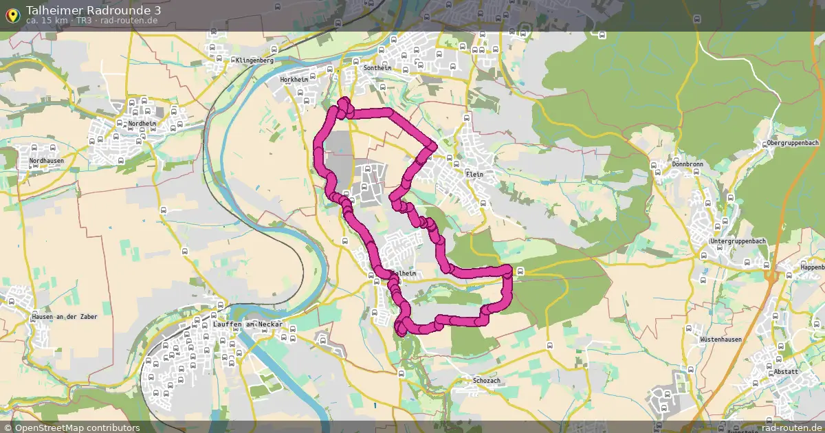 Talheimer Radrounde 3 (TR3) – Fernradroute auf Rad-Routen.de