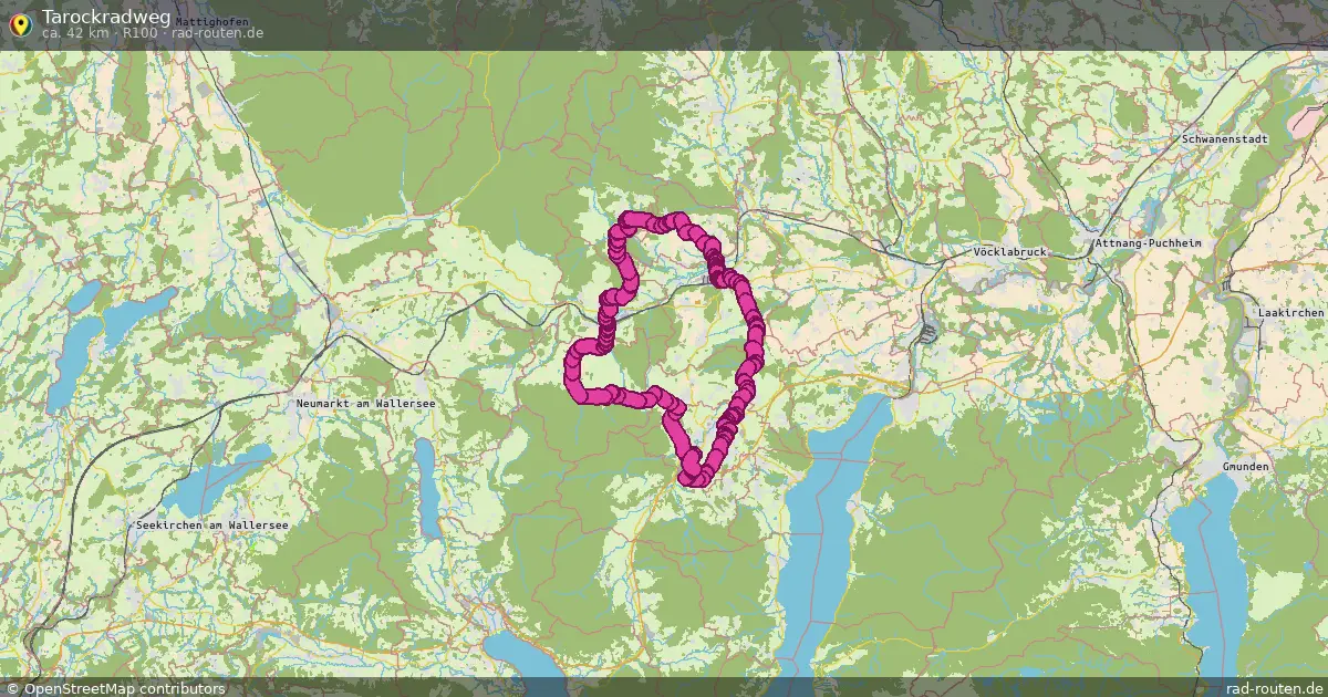 Tarockradweg (R100) – Fernradroute auf Rad-Routen.de