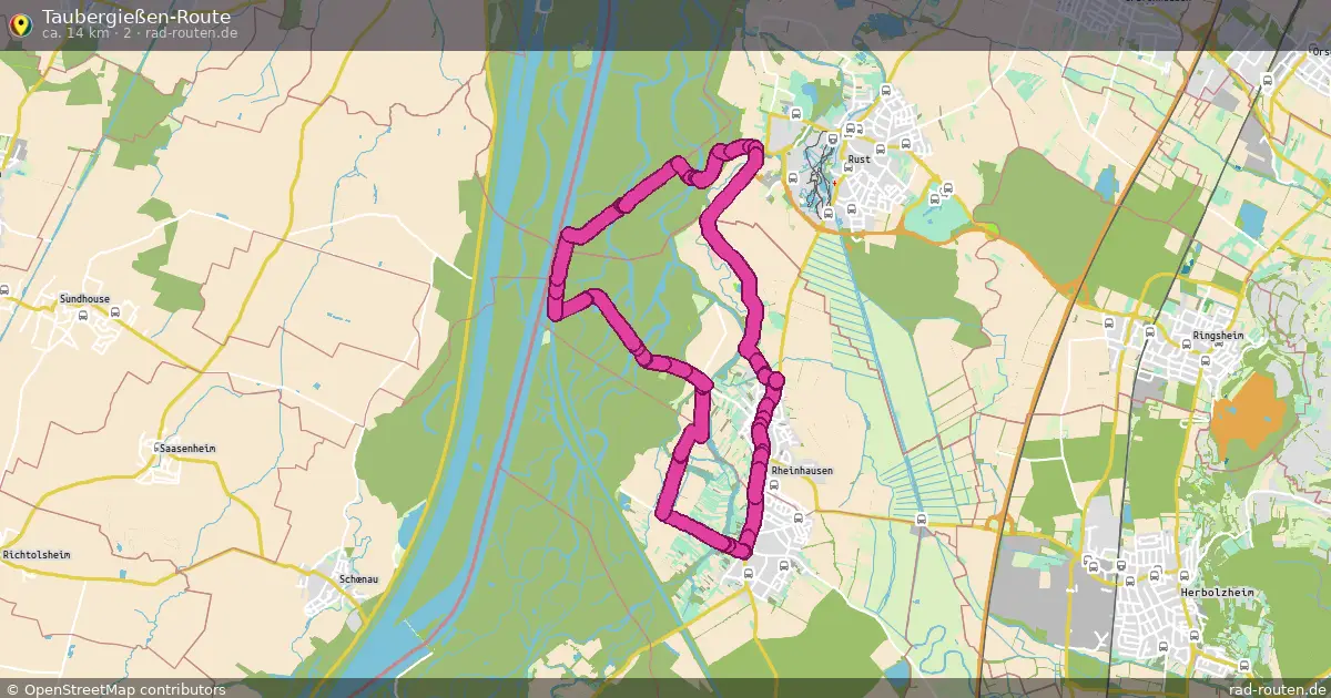 Taubergießen-Route (2) – Fernradroute auf Rad-Routen.de