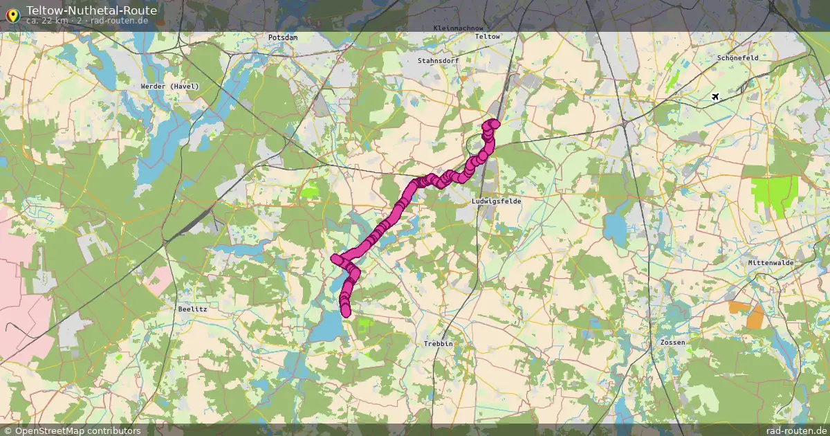 Teltow-Nuthetal-Route (2) – Fernradroute auf Rad-Routen.de