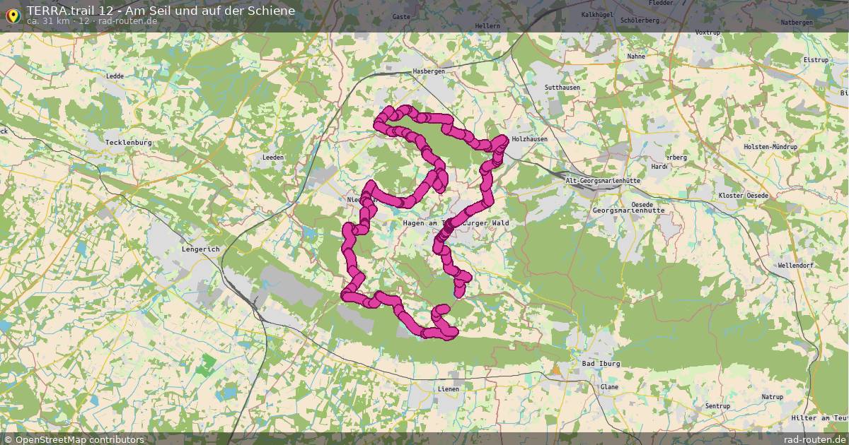 TERRA.trail 12 - Am Seil und auf der Schiene (12) – Fernradroute auf Rad-Routen.de