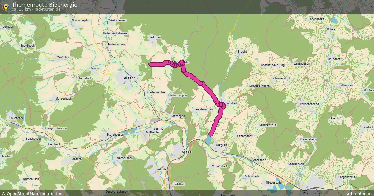 Themenroute Bioenergie – Fernradroute auf Rad-Routen.de