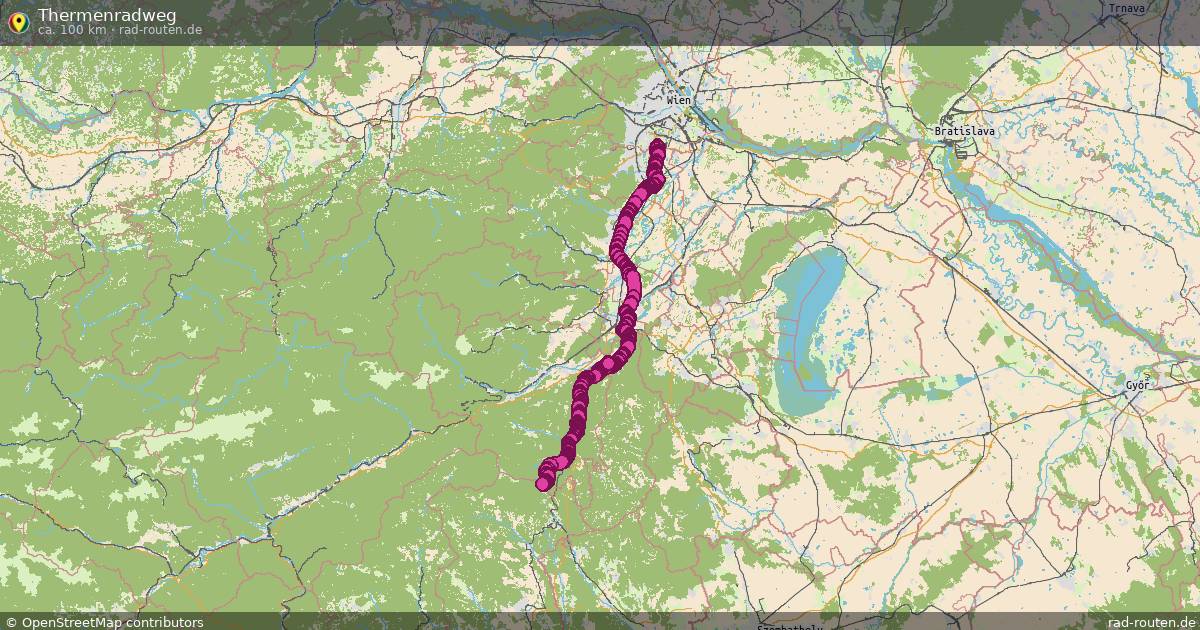 Thermenradweg – Fernradroute auf Rad-Routen.de