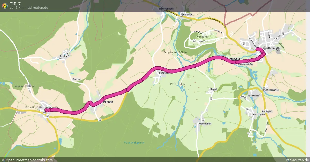 TIR 7 – Fernradroute auf Rad-Routen.de
