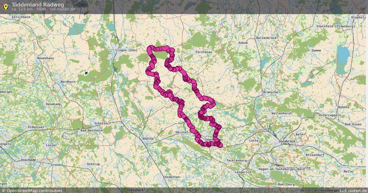 Töddenland Radweg (Tödd) – Fernradroute auf Rad-Routen.de