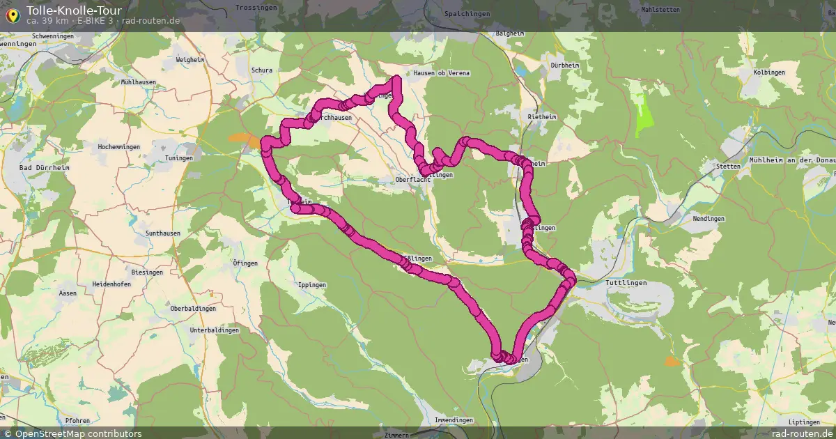 Tolle-Knolle-Tour (E-Bike 3) – Fernradroute auf Rad-Routen.de