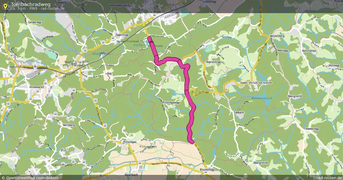 Tombachradweg (Rw8) – Fernradroute auf Rad-Routen.de