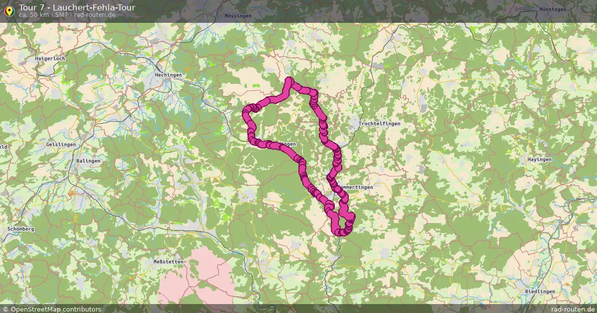 Tour 7 - Lauchert-Fehla-Tour (SM7) – Fernradroute auf Rad-Routen.de