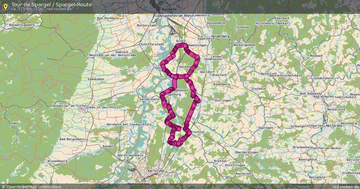 Tour de Spargel / Spargel-Route (TDS) – Fernradroute auf Rad-Routen.de