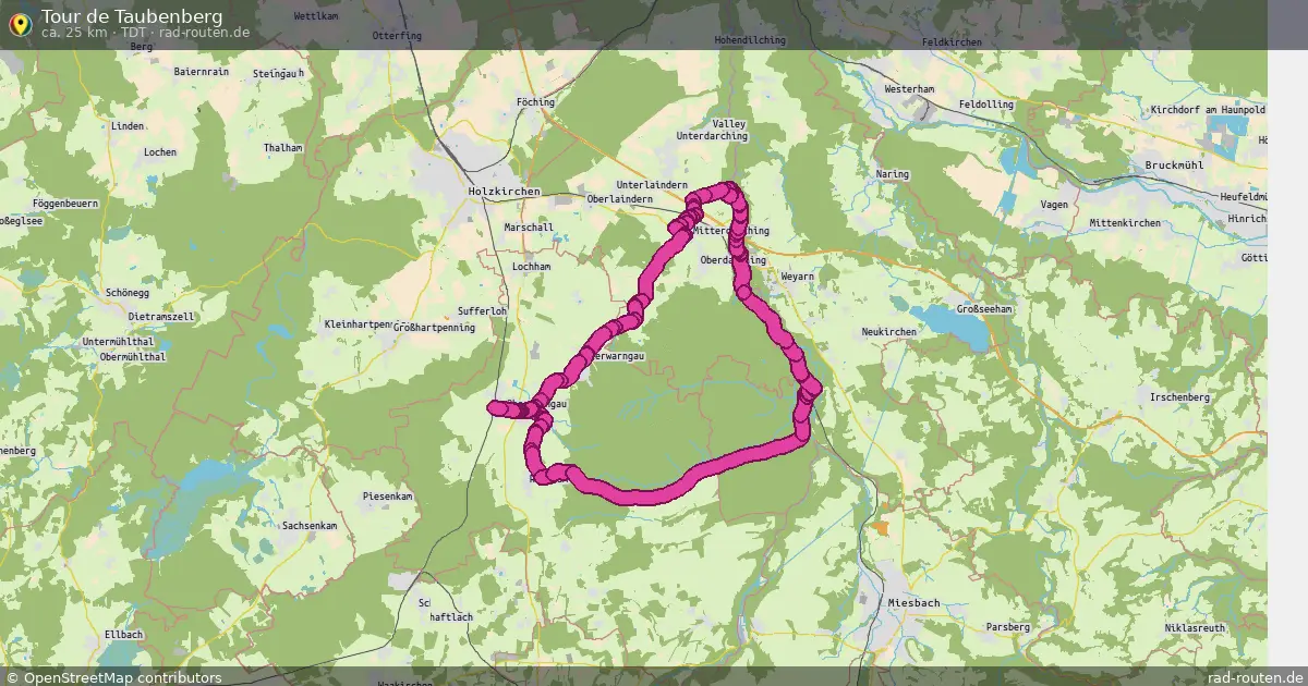 Tour de Taubenberg (TdT) – Fernradroute auf Rad-Routen.de
