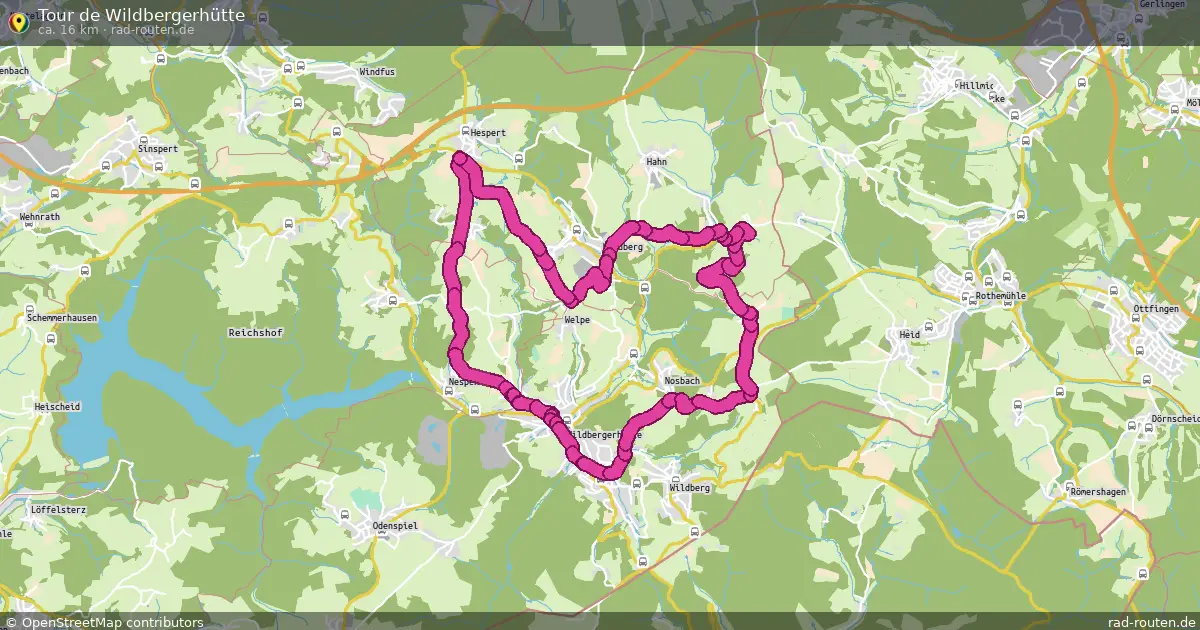 Tour de Wildbergerhütte – Fernradroute auf Rad-Routen.de