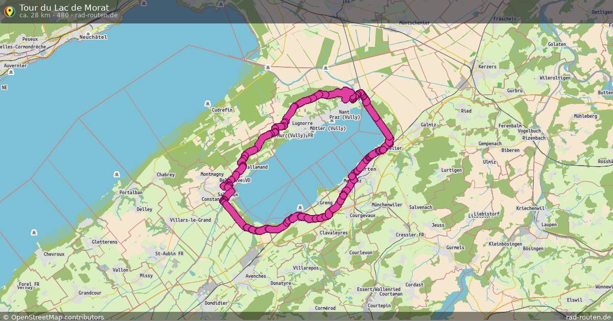Tour du Lac de Morat (480) – Fernradroute auf Rad-Routen.de