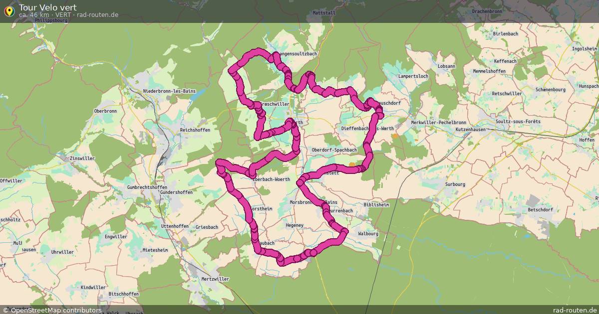 Tour Velo vert (vert) – Fernradroute auf Rad-Routen.de