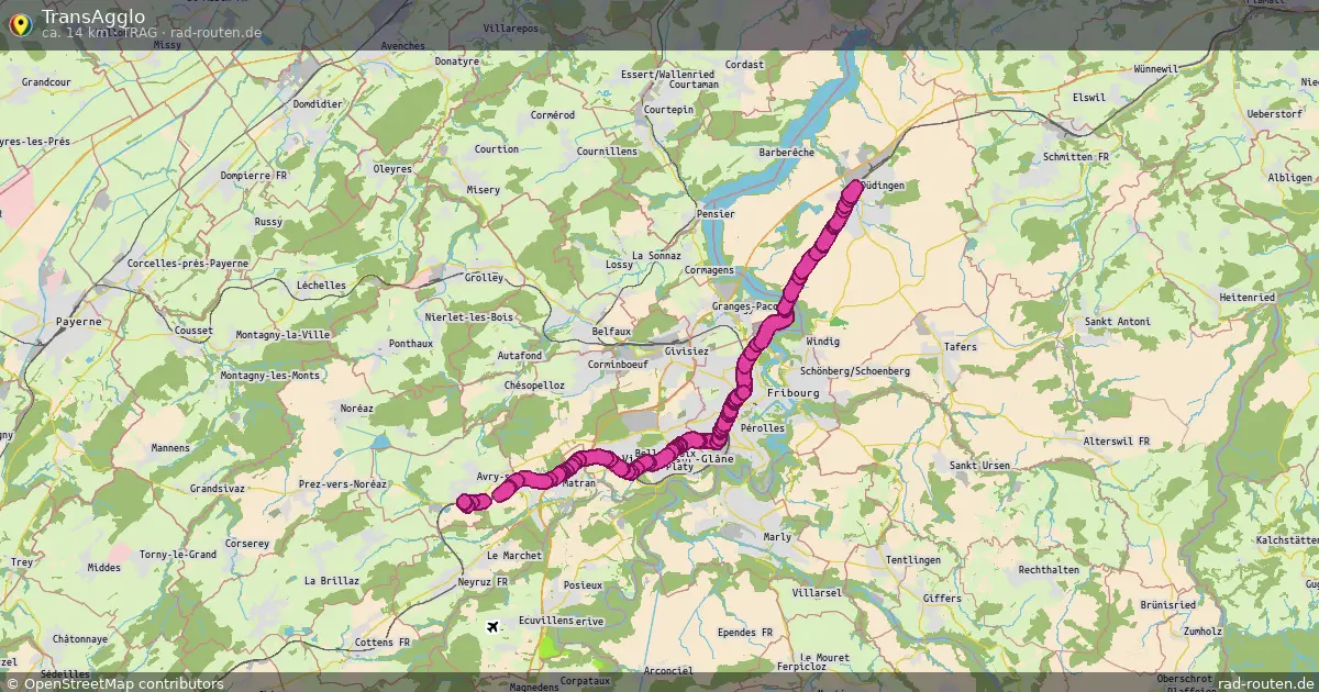 TransAgglo (TrAg) – Fernradroute auf Rad-Routen.de