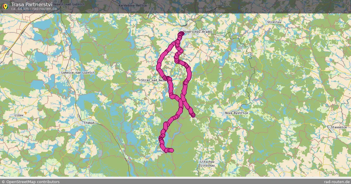 Trasa Partnerství – Fernradroute auf Rad-Routen.de