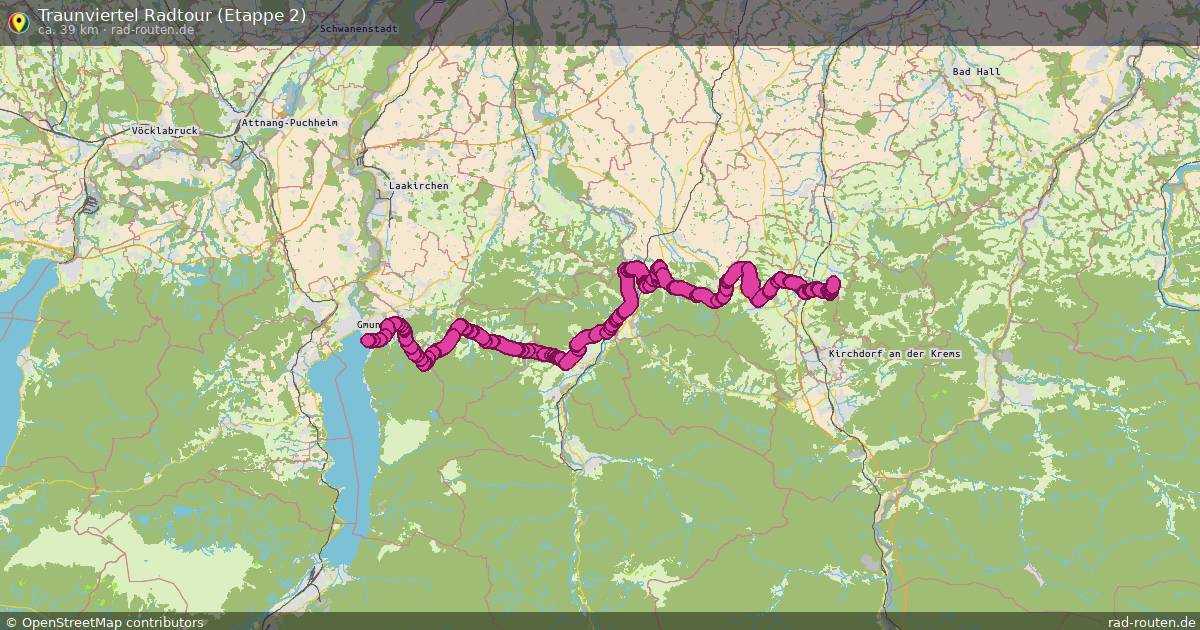 Traunviertel Radtour (Etappe 2) – Fernradroute auf Rad-Routen.de
