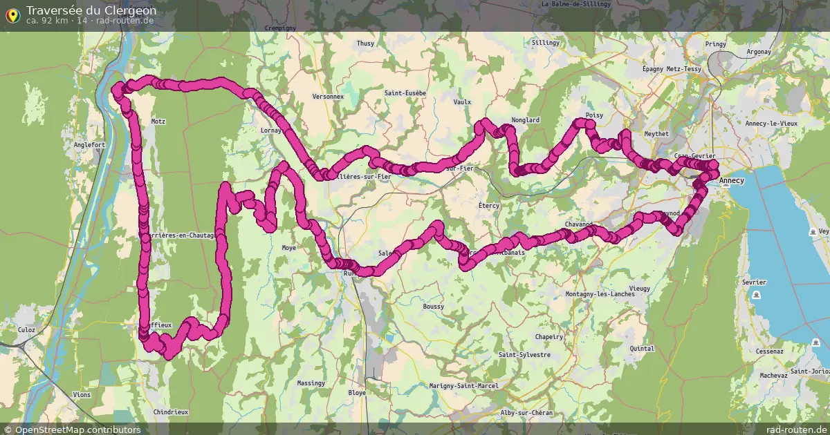Traversée du Clergeon (14) – Fernradroute auf Rad-Routen.de