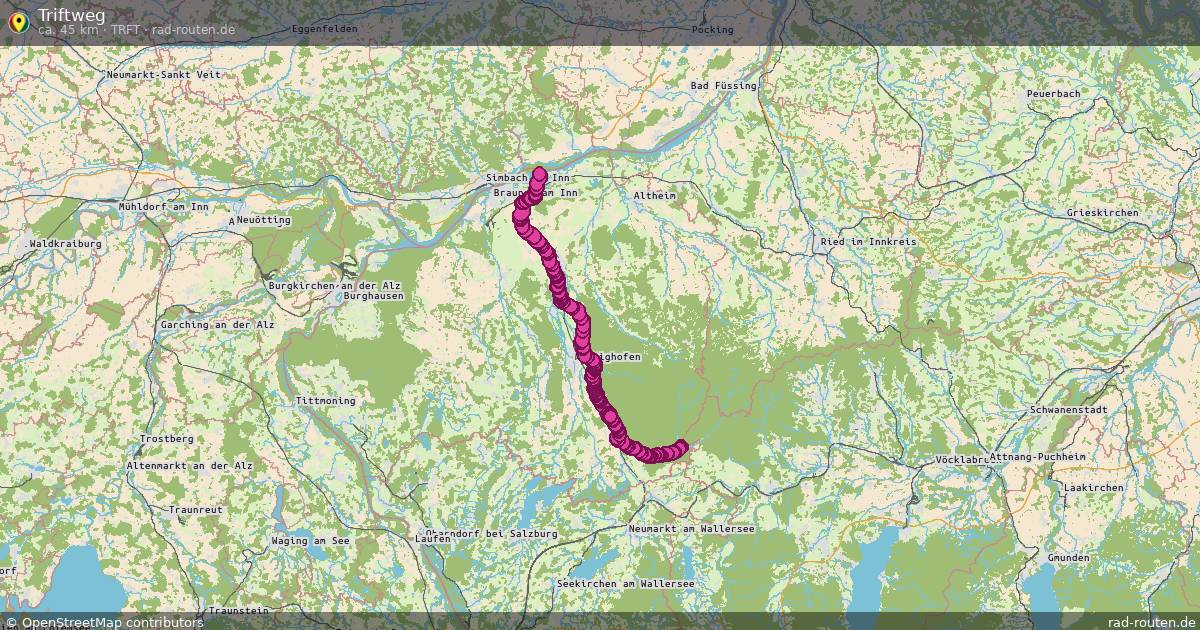 Triftweg (TRFT) – Fernradroute auf Rad-Routen.de