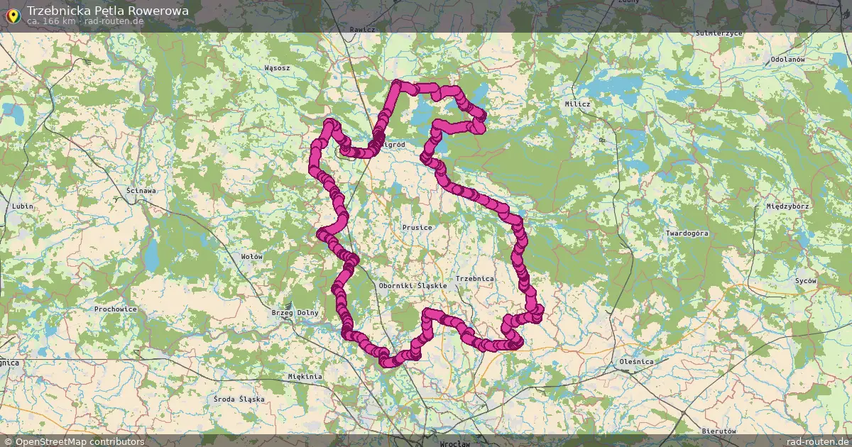 Trzebnicka Pętla Rowerowa – Fernradroute auf Rad-Routen.de