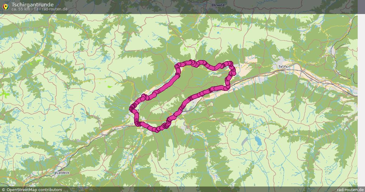 Tschirgantrunde (T3) – Fernradroute auf Rad-Routen.de