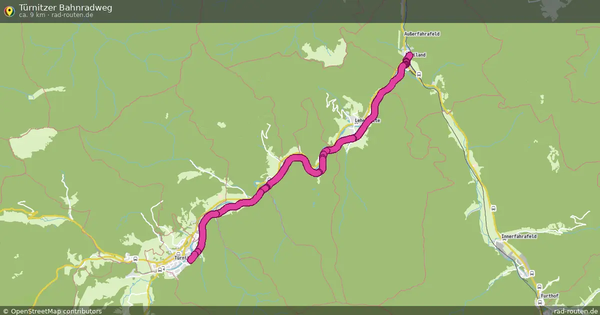 Türnitzer Bahnradweg – Fernradroute auf Rad-Routen.de