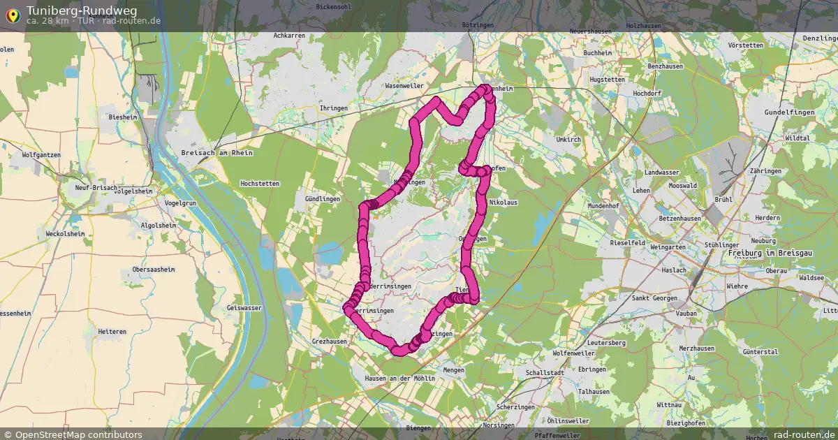Tuniberg-Rundweg (TUR) – Fernradroute auf Rad-Routen.de