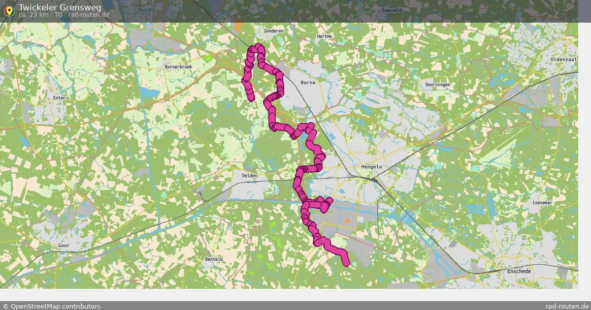 Twickeler Grensweg (TG) – Fernradroute auf Rad-Routen.de