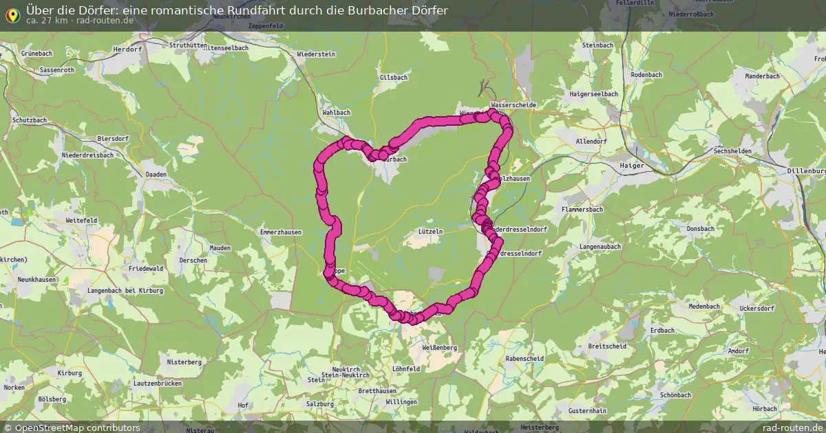 Über die Dörfer: eine romantische Rundfahrt durch die Burbacher Dörfer – Fernradroute auf Rad-Routen.de