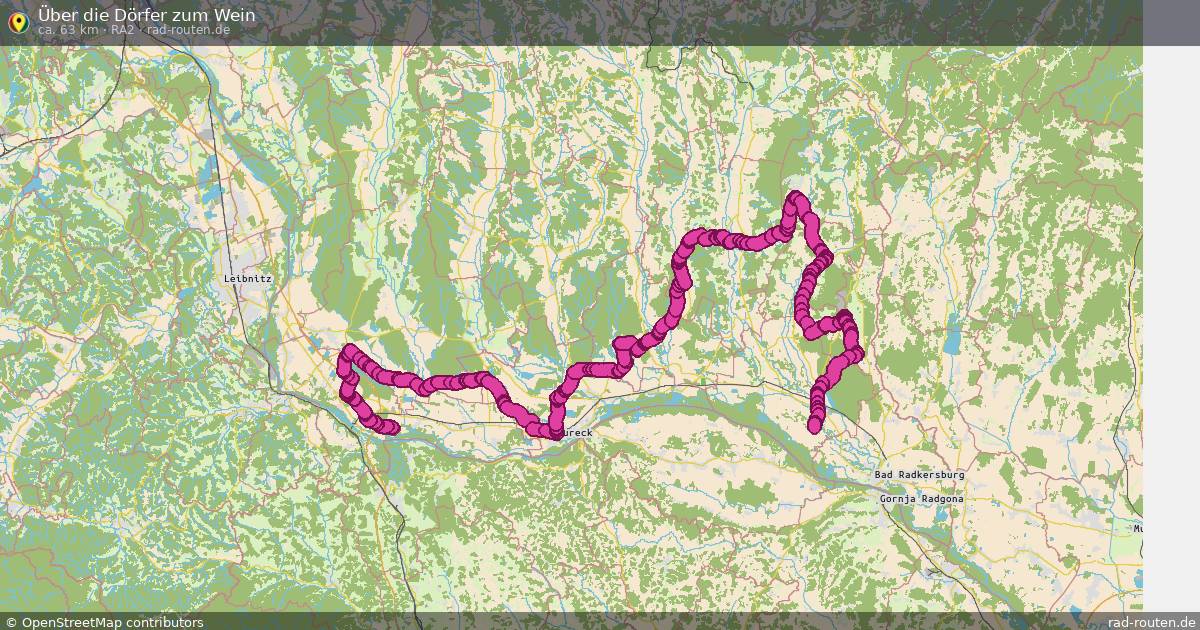Über die Dörfer zum Wein (RA2) – Fernradroute auf Rad-Routen.de