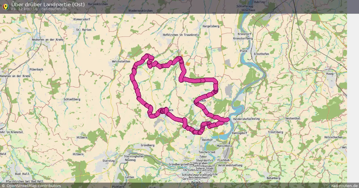 Über drüber Landpartie (Ost) (ÜL) – Fernradroute auf Rad-Routen.de