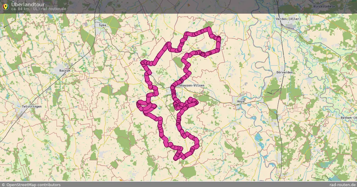 Überlandtour (ÜL) – Fernradroute auf Rad-Routen.de
