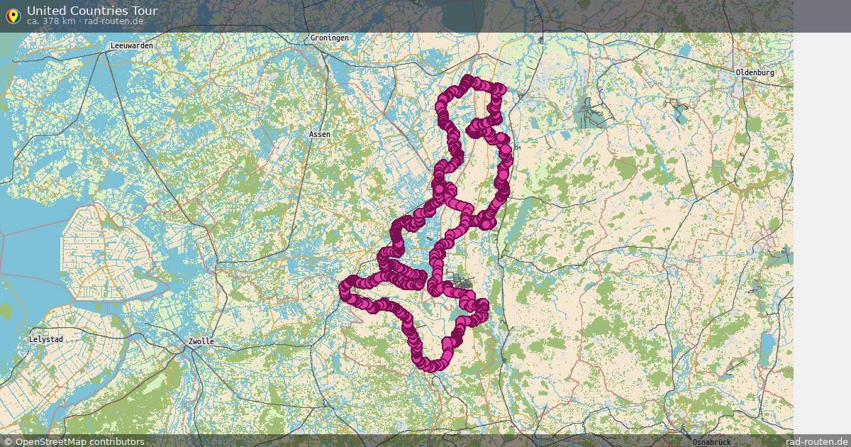 United Countries Tour – Fernradroute auf Rad-Routen.de