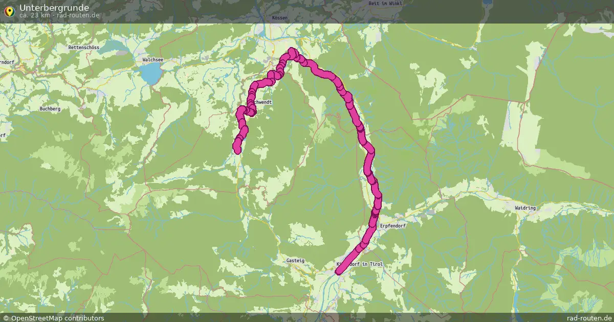 Unterbergrunde – Fernradroute auf Rad-Routen.de