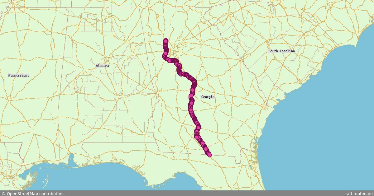 US:GA 15 – Fernradroute auf Rad-Routen.de