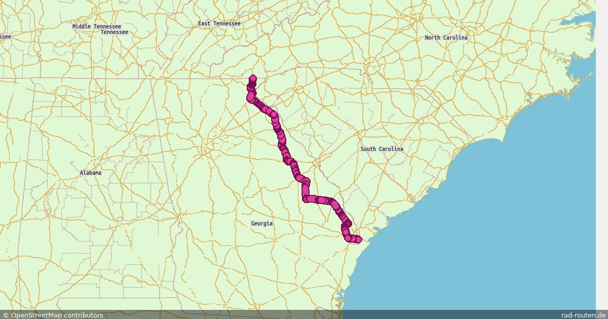 US:GA 85 – Fernradroute auf Rad-Routen.de