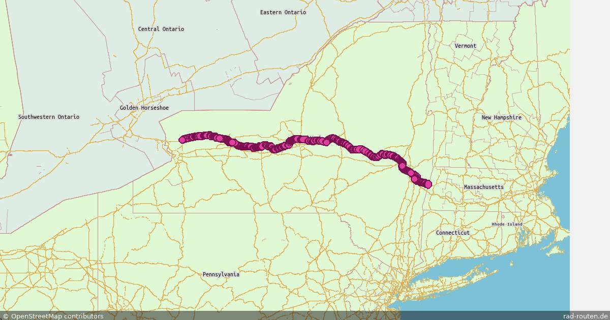 US:NY – Fernradroute auf Rad-Routen.de