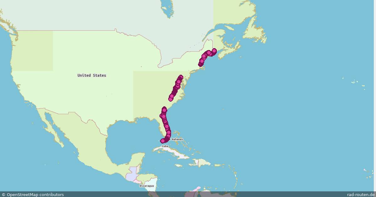 US:US 1 – Fernradroute auf Rad-Routen.de