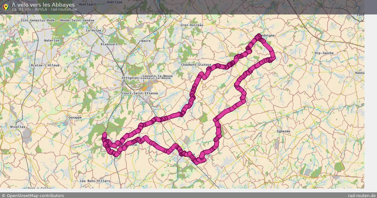 À vélo vers les Abbayes (AVVLA) – Fernradroute auf Rad-Routen.de