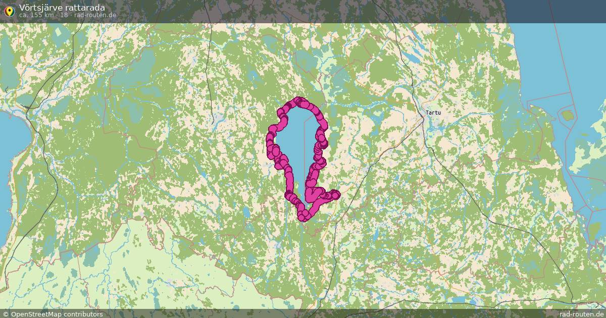 Võrtsjärve rattarada (18) – Fernradroute auf Rad-Routen.de