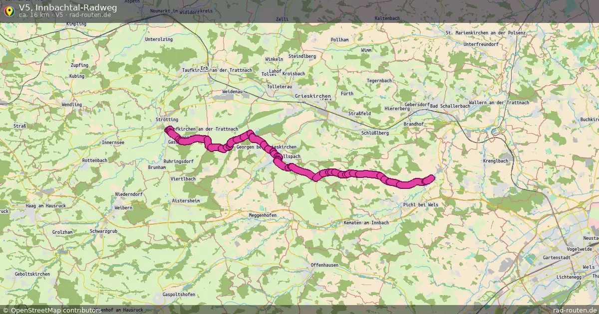 V5, Innbachtal-Radweg (V5) – Fernradroute auf Rad-Routen.de