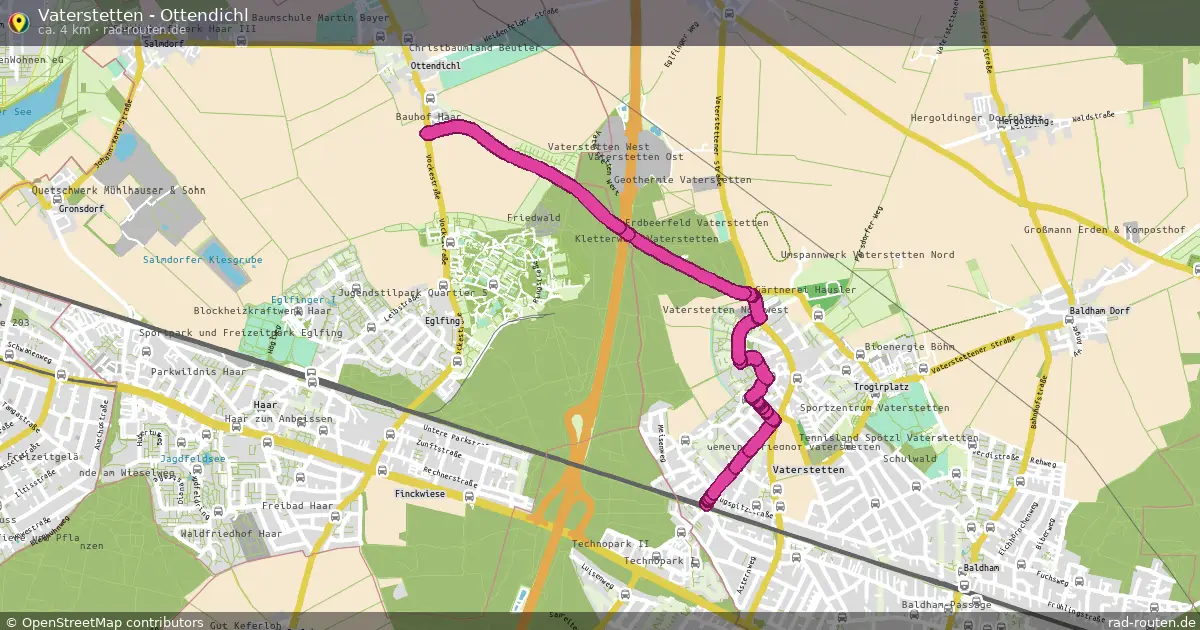 Vaterstetten - Ottendichl – Fernradroute auf Rad-Routen.de