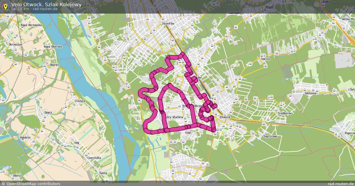 Velo Otwock. Szlak Kolejowy – Fernradroute auf Rad-Routen.de